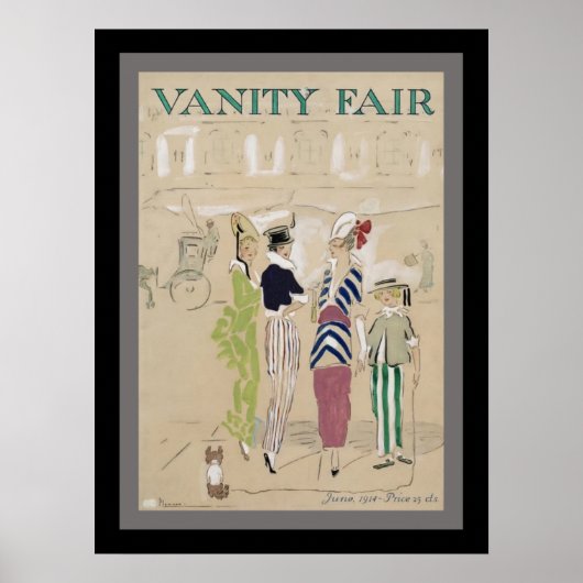 ヴィンテージ1914 Vanity Fair Poster ポスター (正面)