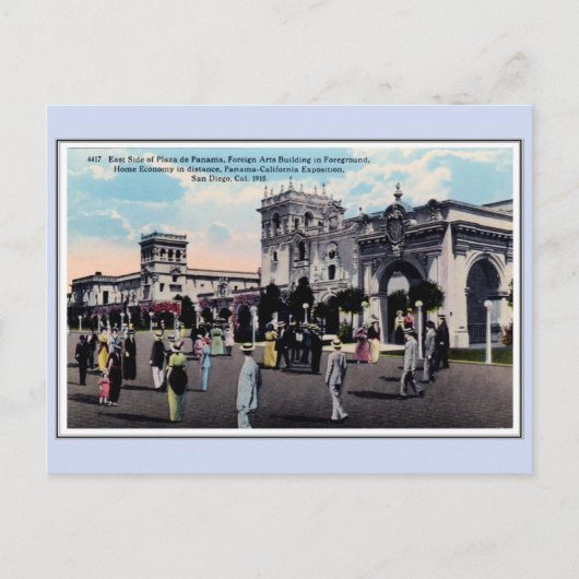 ヴィンテージ1915 Panama California Expo San Diego 17 ポストカード (正面)