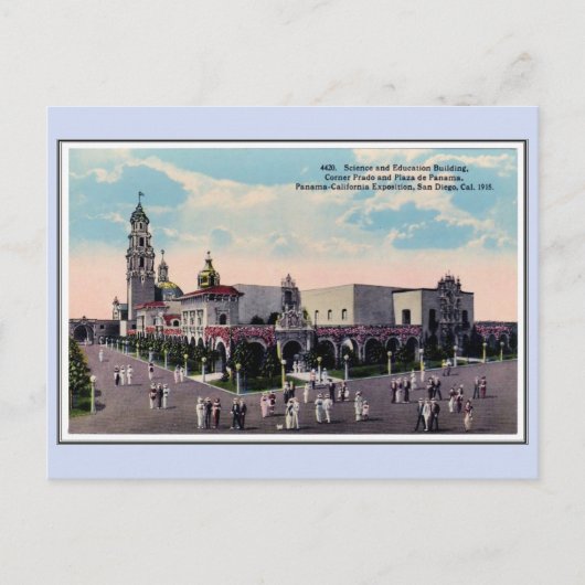 ヴィンテージ1915 Panama California Expo San Diego 20 ポストカード (正面)