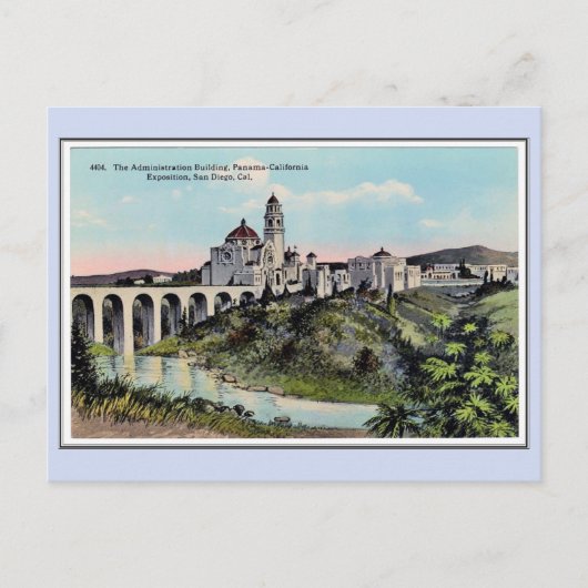 ヴィンテージ1915 Panama California Expo San Diego 4 ポストカード (正面)