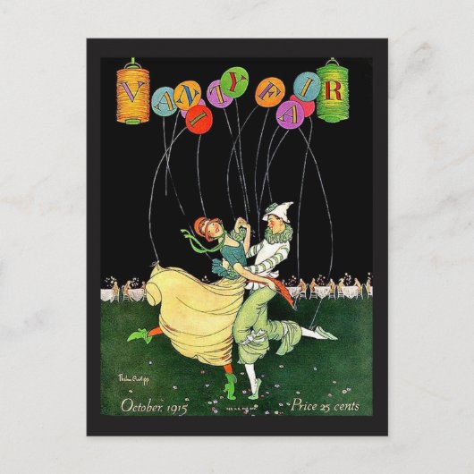 ヴィンテージ1915 Vanity Fair Magazineの表紙 ポストカード (正面)