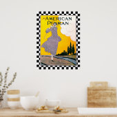 ヴィンテージ1917ゴルフプリント ポスター (キッチン)