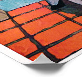 ヴィンテージ1918ゴルフウォーター色プリント ポスター (角)