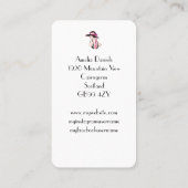 ヴィンテージ1920のファッション名刺 名刺 (裏面)