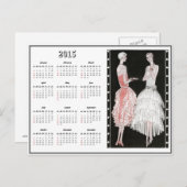 ヴィンテージ1920のファッション2015カレンダーはがき ポストカード (正面/裏面)