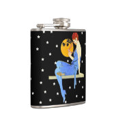 ヴィンテージ1920のフラッパーレディームーンスターレッドヘア フラスク (右)