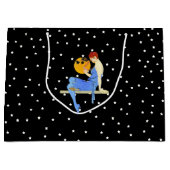 ヴィンテージ1920のフラッパーレディームーンスターレッドヘア ラージペーパーバッグ (正面)