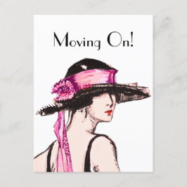 ヴィンテージ1920のフラッパー女の子モーニングホームポストカード ポストカード