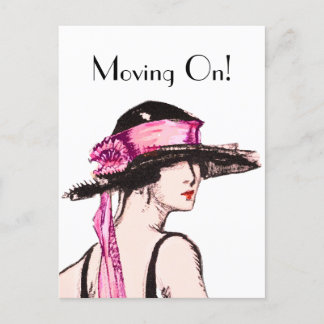 ヴィンテージ1920のフラッパー女の子モーニングホームポストカード ポストカード