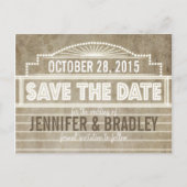 ヴィンテージ1920のムービーマーキー日付の保存 案内ポストカード (正面)