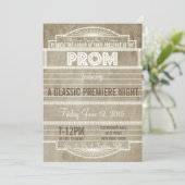 ヴィンテージ1920の映画マーキープロム招待状 招待状 (スタンド正面)