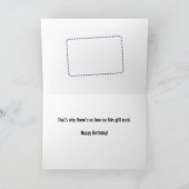 ヴィンテージ1920の誕生日ギフトカードホルダー カード (内部)