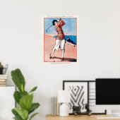 ヴィンテージ1920ズゴフランスのルフプリント ポスター (ホームオフィス)