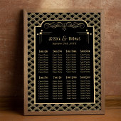 ヴィンテージ1920年のアールデコギャツビー結婚ズの座席 ポスター