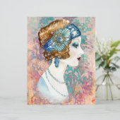 ヴィンテージ1920年の女性の旧紙 (スタンド正面)