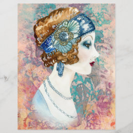 ヴィンテージ1920年の女性の旧紙