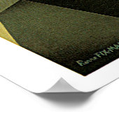 ヴィンテージ1920年代のフランスのアールデコ列車の旅行広告 ポスター (角)