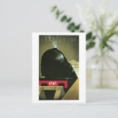 ヴィンテージ1920年代のフランスのアールデコ列車の旅行広告 ポストカード (スタンド正面)