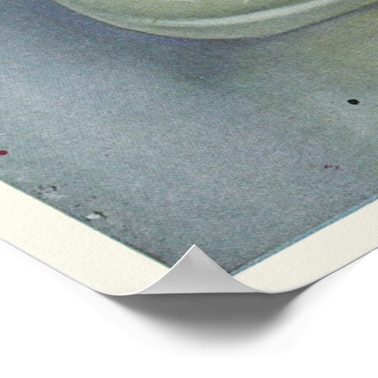 ヴィンテージ1920年代のプリントアドウーマンフリボレ香水 ポスター (角)