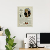 ヴィンテージ1920年代の化粧品誌の広告 ポスター (ホームオフィス)