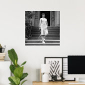 ヴィンテージ1920年代の女子テニスファッション ポスター (ホームオフィス)