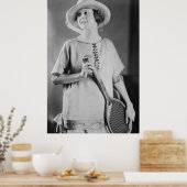 ヴィンテージ1920年代の女子テニスファッション ポスター (キッチン)