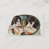 ヴィンテージ1920年代の女性 名刺 (裏面)