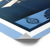 ヴィンテージ1920年代の島の飛行機シャトルイタリアン旅行 ポスター (角)