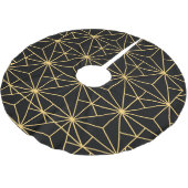 ヴィンテージ1920年代の幾何学模様 ブラッシュドポリエステルツリースカート (アングル)