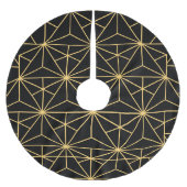 ヴィンテージ1920年代の幾何学模様 ブラッシュドポリエステルツリースカート (正面)