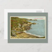 ヴィンテージ1920年代の聖人湾、ガーンジーチャンネル諸島 ポストカード (正面/裏面)