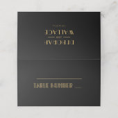 ヴィンテージ1920年代アートデコシンプル結婚 プレイスカード (外部開封)