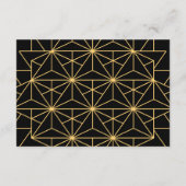 ヴィンテージ1920年代アートデコシンプル詳細結婚カード エンクロージャーカード (裏面)