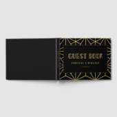 ヴィンテージ1920年代アートデコ幾何結婚図形 ゲストブック (全面)