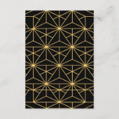 ヴィンテージ1920年代アートデコ結婚のゲスト情報 エンクロージャーカード (裏面)