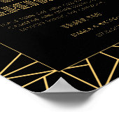 ヴィンテージ1920年代アートデコ結婚unpluggedの式 ポスター (角)