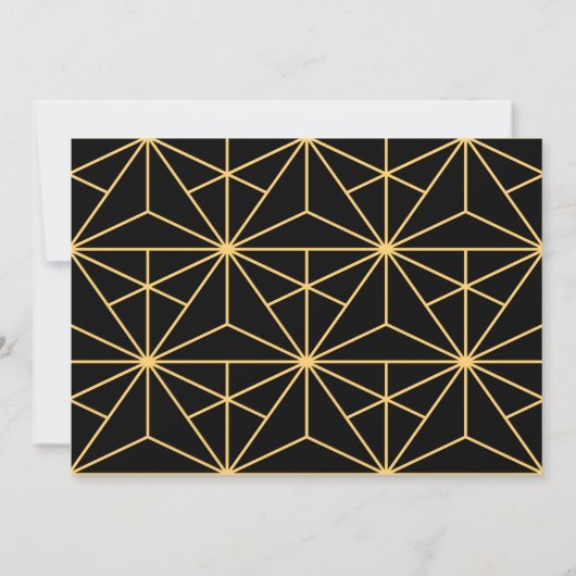 ヴィンテージ1920年代アートデコ・グロムスマン提案カード 招待状 (裏面)