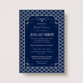 ヴィンテージ1920年代アールデコギャツビーブライダルシャワー 招待状