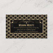 ヴィンテージ1920年代アールデコギャツビー結婚ズコレクション エンクロージャーカード (正面)