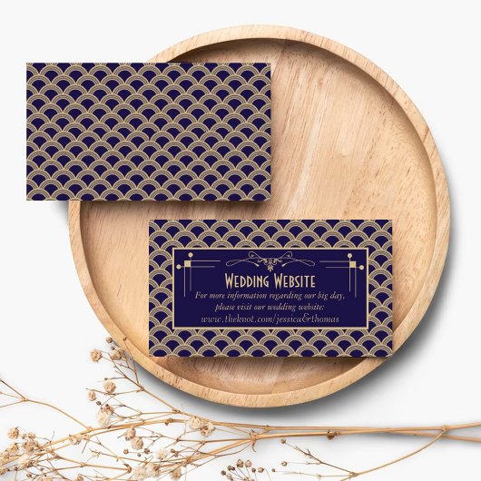 ヴィンテージ1920年代アールデコギャツビー結婚ズコレクション エンクロージャーカード