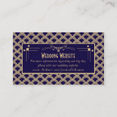 ヴィンテージ1920年代アールデコギャツビー結婚ズコレクション エンクロージャーカード (正面)