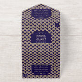 ヴィンテージ1920年代アールデコギャツビー結婚ズコレクション オールインワン招待状 (外側)