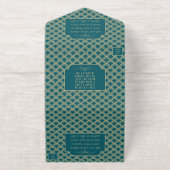 ヴィンテージ1920年代アールデコギャツビー結婚ズコレクション オールインワン招待状 (外側)