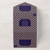 ヴィンテージ1920年代アールデコギャツビー結婚ズコレクション オールインワン招待状 (外側)