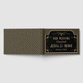 ヴィンテージ1920年代アールデコギャツビー結婚ズコレクション ゲストブック (全面)