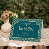 ヴィンテージ1920年代アールデコギャツビー結婚ズコレクション サンキューカード