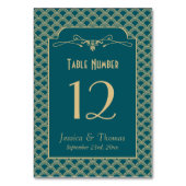 ヴィンテージ1920年代アールデコギャツビー結婚ズコレクション テーブルナンバー (裏面)