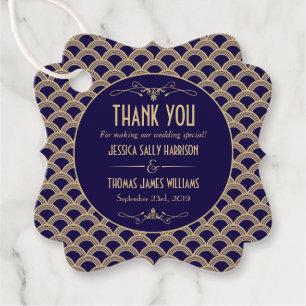 ヴィンテージ1920年代アールデコギャツビー結婚ズコレクション フェイバータグ