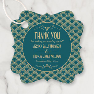 ヴィンテージ1920年代アールデコギャツビー結婚ズコレクション フェイバータグ