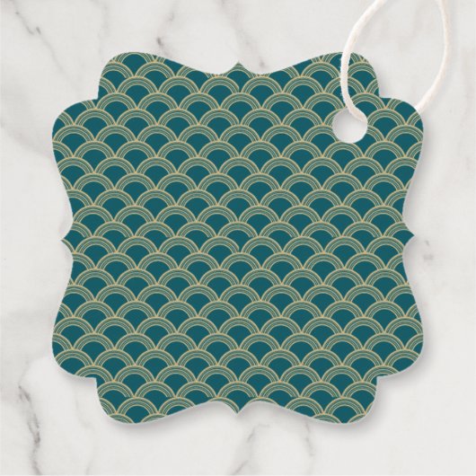 ヴィンテージ1920年代アールデコギャツビー結婚ズコレクション フェイバータグ (裏面)